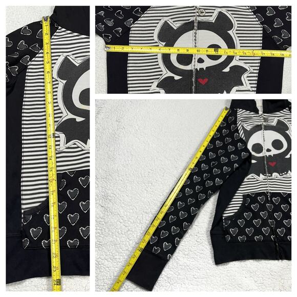 Vintage Skelanimals Diego Bat Full Zip Hoodie Small Scene Mall Goth Emo HotTopic - Picture 10 of 16